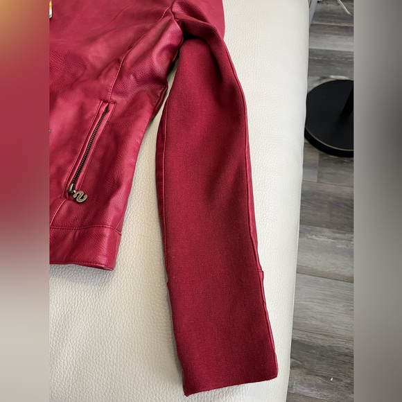 NWT - Desigual Women’s Embroidered Faux Leather Biker Jacket - EU 38 / US 4 / S - Picture 7 of 15